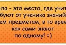 Прикольні статуси про вчителів та школу