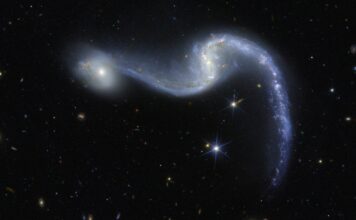 Телескоп Евклід фіксує вражаюче злиття галактик